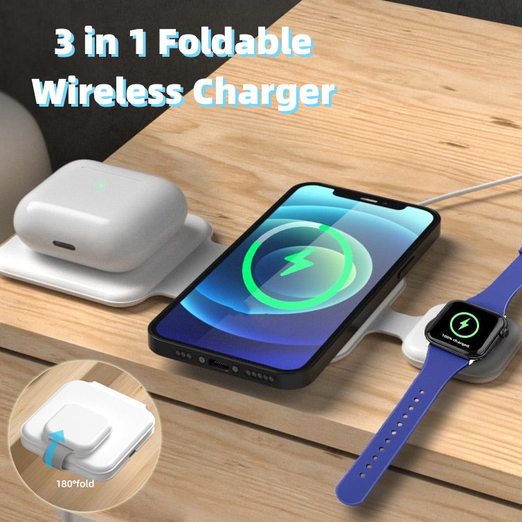 3-in-1 Foldable Magnetic Charger